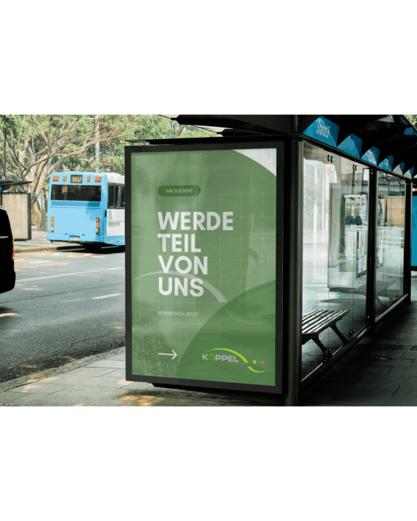 Werbeplakat für Stellenanzeige